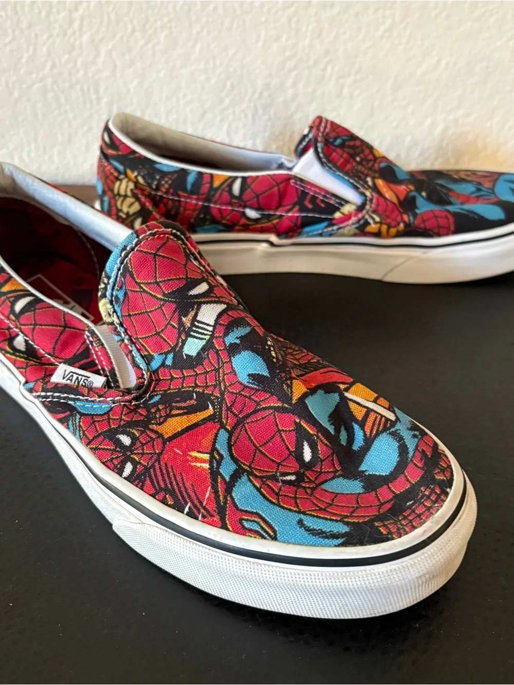 Vans X Marvel The Amazing Spider-Man Slip On Loafer Men Size 8